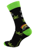 Vincent Creation® Lustige "Rasta Weed" Socken 3 Paar in Bunt