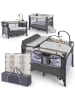 COSTWAY 5 in 1 Babybett in Grau