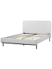 Beliani 2-tlg Doppelbett CORIO in Grau/Schwarz