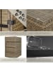 tectake Rattan Sitzgruppe mit Sicherheitsglasplatte, hochwertiges Geflecht