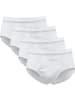 Erwin Müller Baumwolle, Feinripp Slip 4er-Pack in weiß
