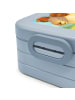 Mr. & Mrs. Panda Bento Box Sternzeichen Widder Design mit Spruch in Blau Pastell