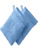 REDBEST Frottier Waschhandschuh 2er-Pack New York in hellblau
