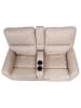 MCW 2er Kinosessel K17 mit Getränkehalter, Stoff/Textil beige