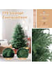 COSTWAY 180cm Künstlicher Weihnachtsbaum mit Beleuchtung in Grün