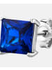 Diamant L'éternel Ohrringe aus 585 Weißgold mit Saphir