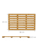 relaxdays Bambus Badematte in Natur - 66 x 40 cm