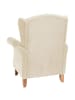 58 aufm Kessel OHRENSESSEL Katria Bezug Veloursstoff Buche natur / creme