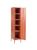 Beliani Büroschrank FROME in Braun - (W) 38 x (H) 185 x (L) 50 cm