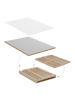 relaxdays Puzzlebrett in Natur/ Grau - (B)79 x (H)6,5 x (T)56 cm
