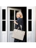 Reisenthel Daily Shopper - Shopper 42 cm (leo vanilla) in summerstripes coffee