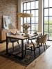KADIMA DESIGN Esszimmertisch 140x80x76 cm Massivholz Metall Esstisch
