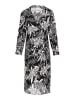 Usha Women Dress in black offwhite