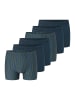 Schiesser Retro Short / Pant 95/5 Essentials - Cotton in Dunkelblau / grün