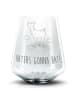 Mr. & Mrs. Panda Glas Lama Regenbogen mit Spruch in Transparent