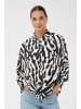 Kaffe Langarm - Hemd KAhanna Loose fit in Black Chalk Animal