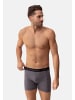 DANISH ENDURANCE Boxershorts Merino Trunks in Black/Grey
