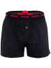 HUGO Web-Boxershorts 3er Pack in Schwarz/Rot/Weiß