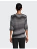 Joy Sportswear T-Shirt CARINA in white/black stripes
