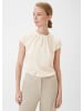 comma Bluse kurzarm in Beige