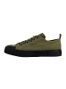 Superga Stripe Webbing Sneakers mit Schnürsenkeln Grün