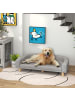 Pawhut Hundesofa Grau 98L x 67B x 25H cm