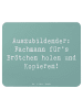Mr. & Mrs. Panda Mauspad Spruch Auszubildender Profi mit Spruch in Meeresbrise