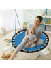 relaxdays Nestschaukel in Blau - Ø 120 cm