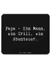 Mr. & Mrs. Panda Mauspad Spruch Papa Abenteuer mit Spruch in Schwarz