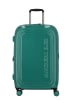 Mandarina Duck Logoduck + Glitter 4 Rollen Trolley 69 cm in glitter green