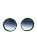 Ana Hickmann Frauen Sonnenbrille Rund Grün