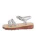 Ital-Design Sandale & Sandalette in Silber und Blau