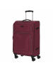 D&N Travel Line 9204 - 4-Rollen-Trolley M 66 cm erw. (schwarz) in lila