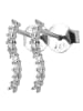 Adeliás Damen Ohrringe – Ohrstecker aus 925 Silber mit Zirkonia in silber