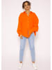 SASSYCLASSY Ultra Oversize Musselin-Blusenhemd kürzere Variante in Orange