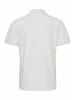 BLEND Polo Shirt Übergrößen Kurzarm Hemd aus Baumwolle in Weiß