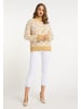 faina Damen Strickpullover in Wollweiss Hellkamel