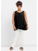 sheego 2-in-1-Top in schwarz