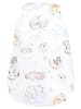 TupTam Baby Sommer Schlafsack Ärmellos Unwattiert in weiß/beige