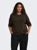 ONLY Carmakoma Strickpullover in Coffee Bean