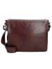 Leonhard Heyden Cambridge Messenger Leder 32 cm Laptopfach in rotbraun