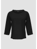 s.Oliver BLACK LABEL Sweatshirt 3/4 Arm in Schwarz