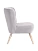 58 aufm Kessel SESSEL Kassi Bezug Veloursstoff Buche natur / silber