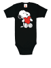 Logoshirt Baby-Body Snoopy - Heart in schwarz