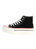 Victoria Schnür-Sneaker mit hohem Schaft Schwarz