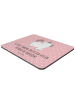 Mr. & Mrs. Panda Mousepad Einhorn Stolzieren mit Spruch in Rot Pastell