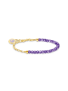Thomas Sabo Armband in gelbgoldfarben, violett
