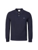 Gant Langarm-Poloshirt Reg Shield LS Pique Rugger in dunkelblau
