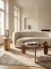 KADIMA DESIGN Couchtisch 78x78x39,5 cm Mango Massivholz Walnussfarben Sofatisch