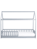 Beliani Kinderbett COSSAYE in Grau - (W) 98 x (H) 161 x (L) 208 cm
